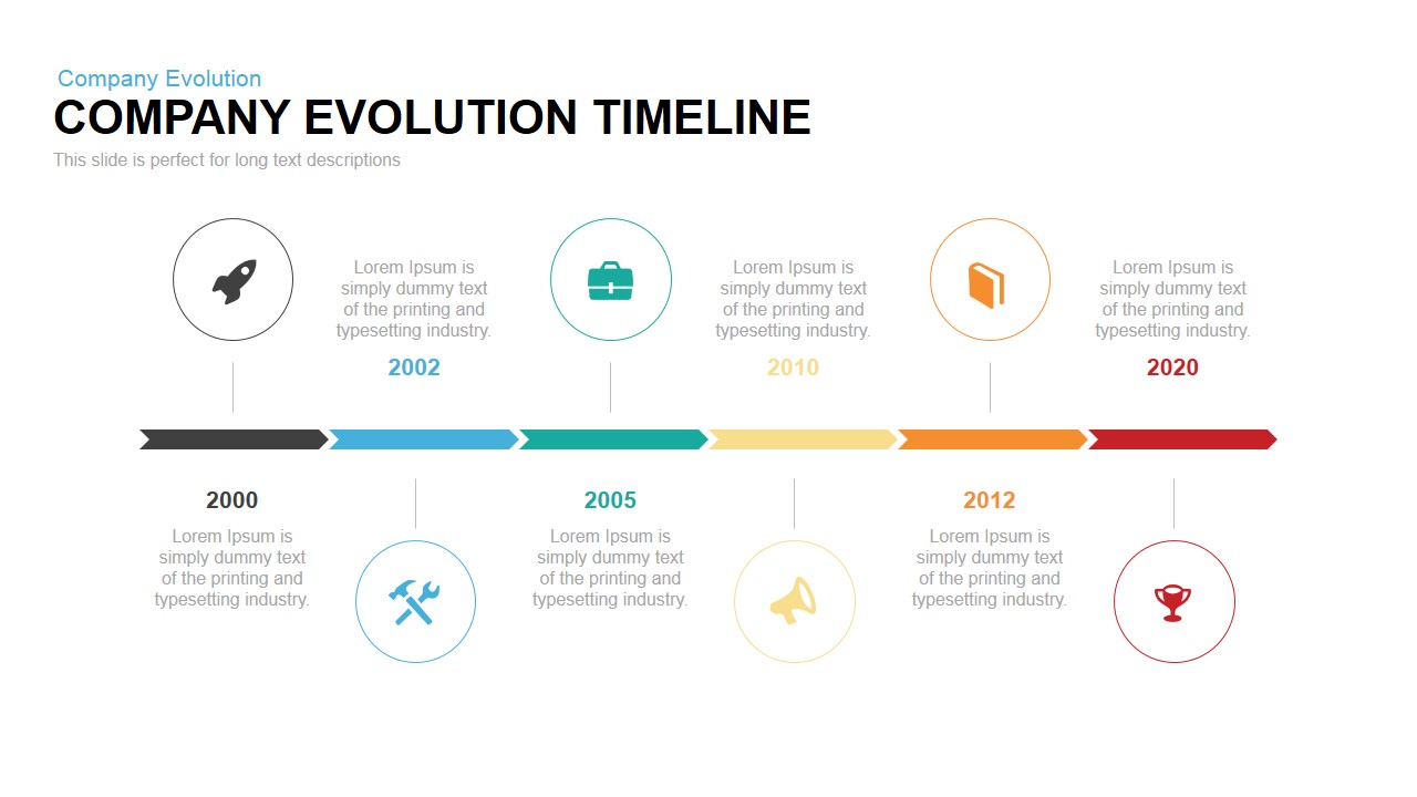 company timeline ppt