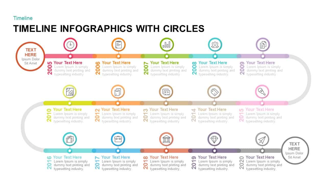 circular timeline template