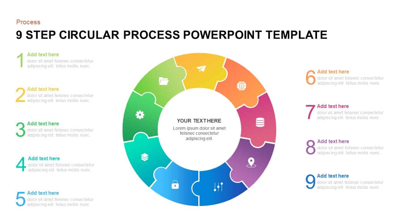 circular process ppt template