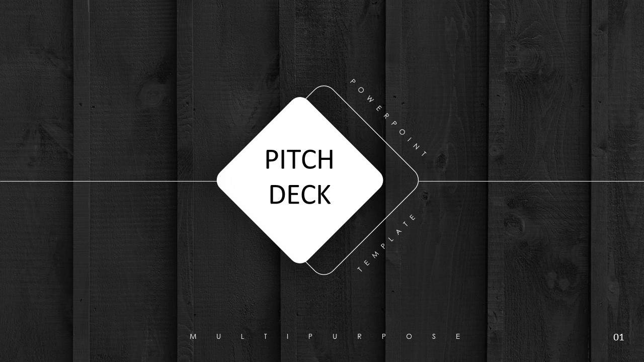 pitch deck template for business presentation