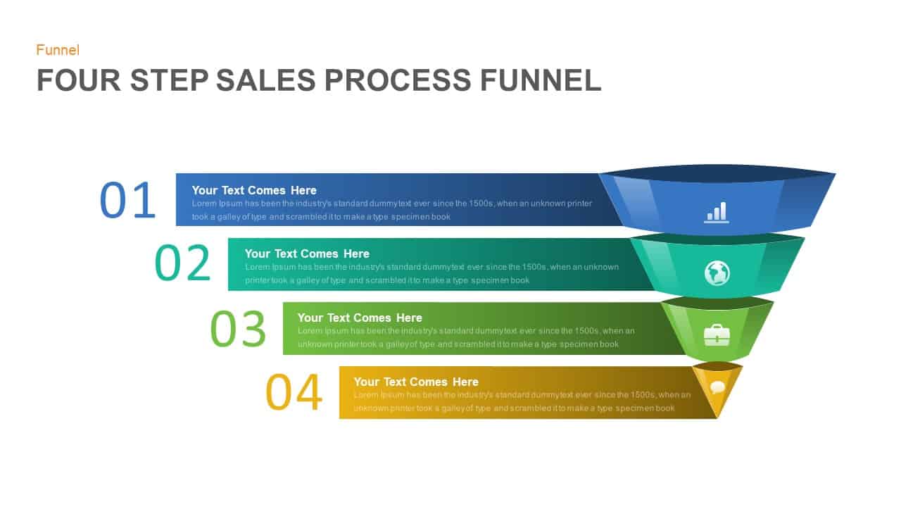 FUNNEL DIAGRAM POWERPOINT AND KEYNOTE