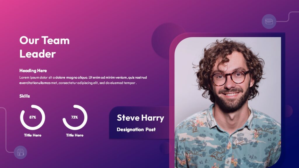 Example of good layout in a presentation