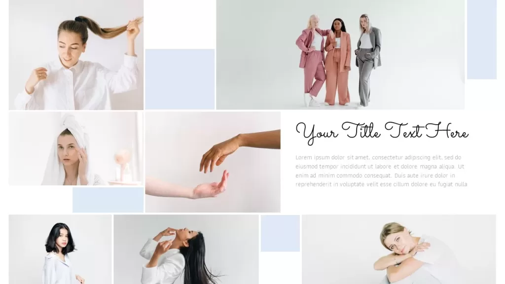 Beautiful collage template for PowerPoint