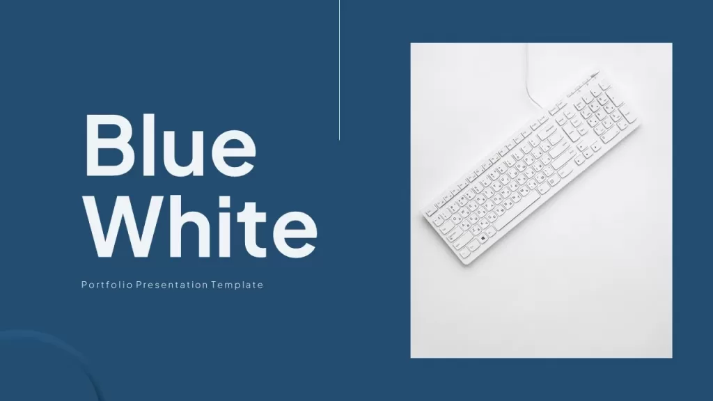 Blue and White Color Palette for PowerPoint