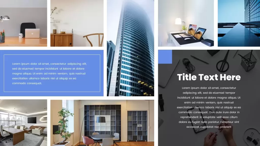 Collage template for PowerPoint