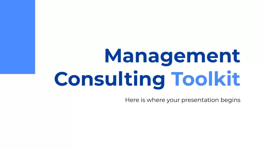 Management consulting tooling PowerPoint template