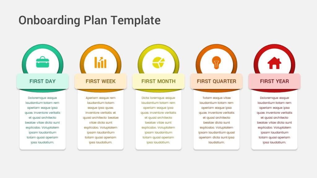 Onboarding plan PowerPoint template