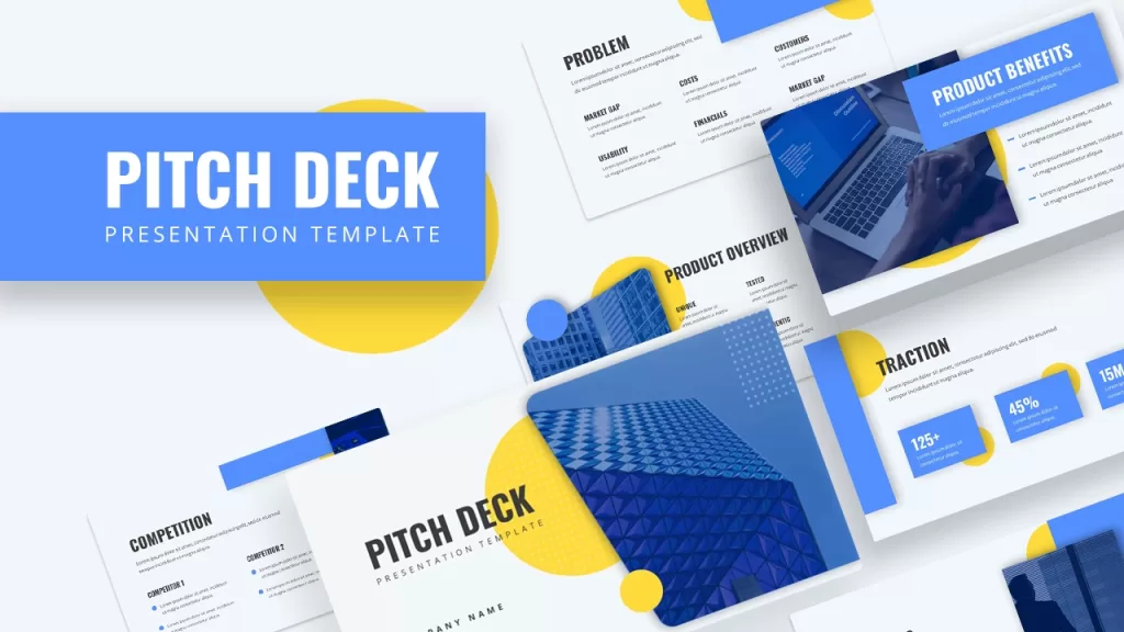 Pitch deck presentation template