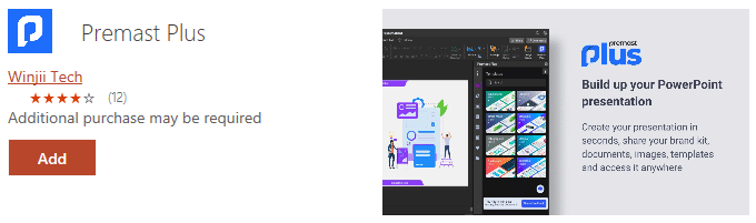 Premast Plus plugin for PowerPoint to add icons, themes, templates, GIFs and more