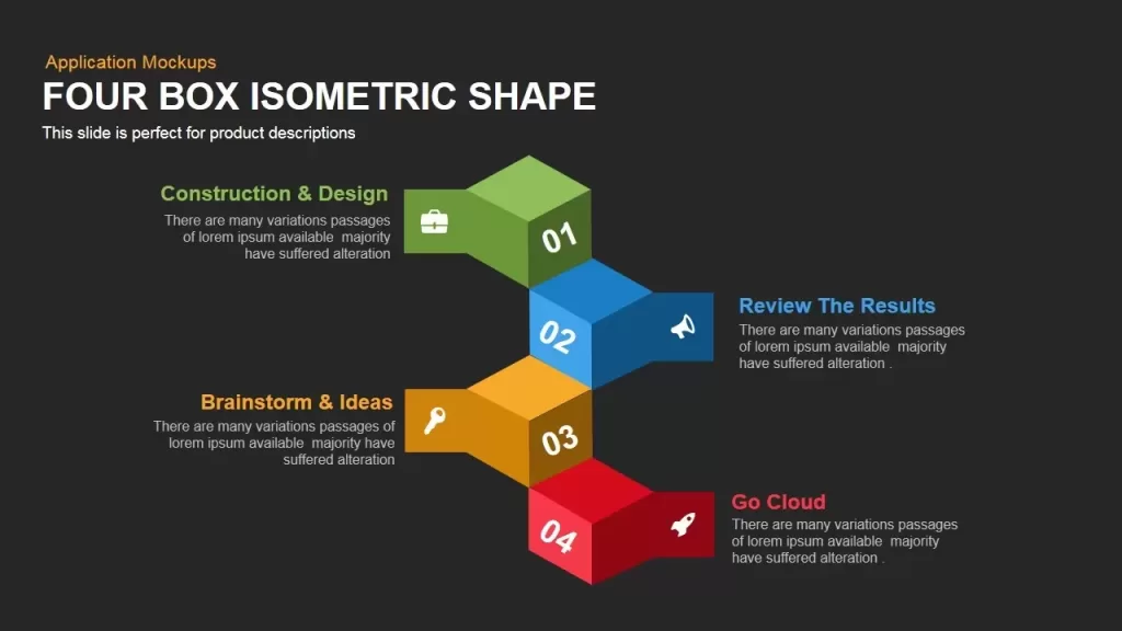Isometric PowerPoint shape template featured image