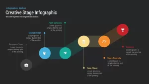 Creative Stage Infographic PowerPoint and Keynote Template