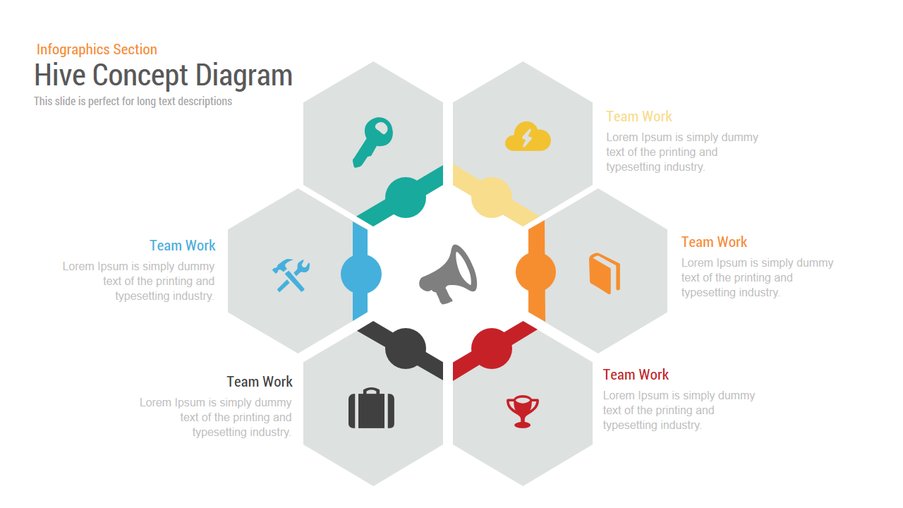 Hive Concept Diagram PowerPoint and Keynote Template