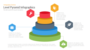 Level Pyramid Infographic Powerpoint template and Keynote slide