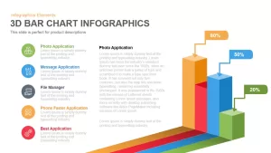 3D Bar Chart PowerPoint Template and Keynote Slide