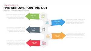 5 Arrows Pointing Out PowerPoint Template