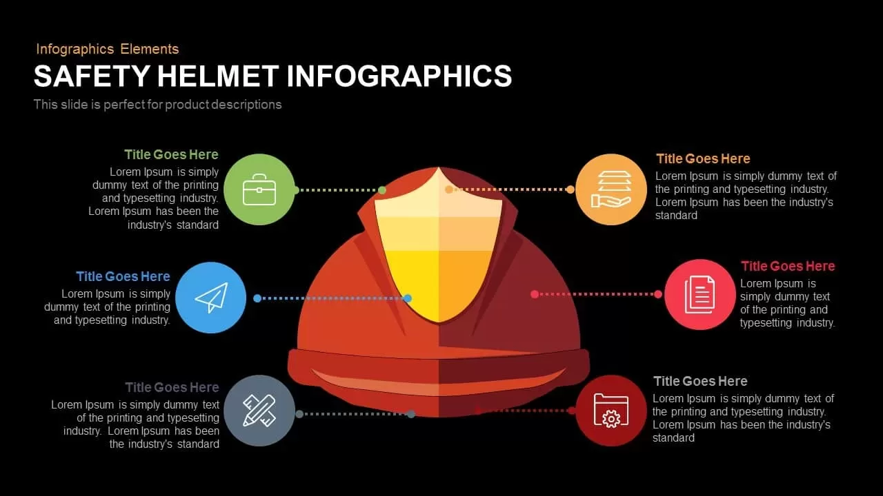 safety helmet PowerPoint template and keynote