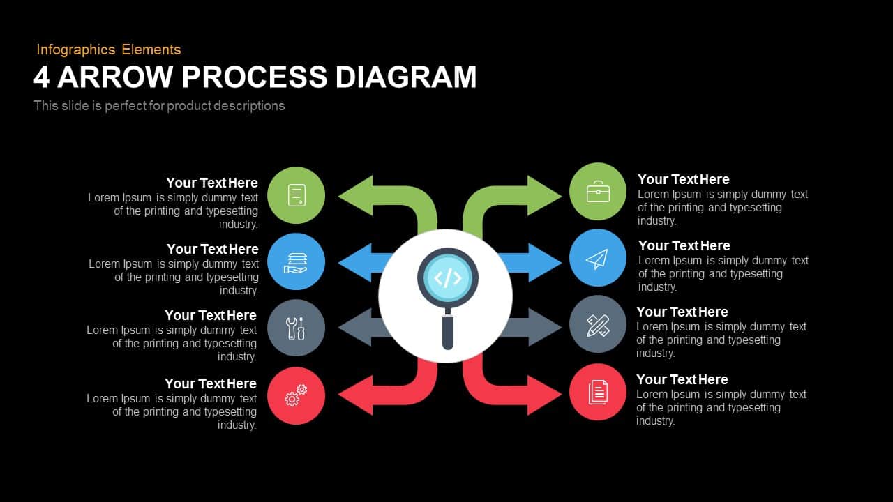 arrow process diagram 4