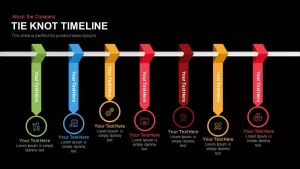 Tie Knot Timeline Powerpoint and Keynote template