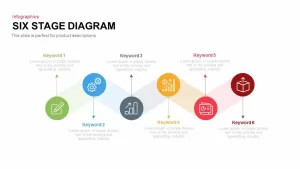 Six Stages Diagram PowerPoint Template and Keynote Slide