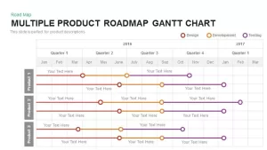 Multiple Product Roadmap Gantt Chart1