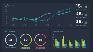 Sales Dashboard Powerpoint and Keynote template