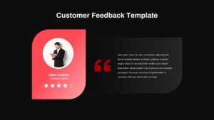 Customer Feedback PPT Template Dark