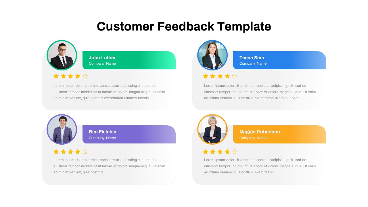 Customer Feedback PowerPoint Template