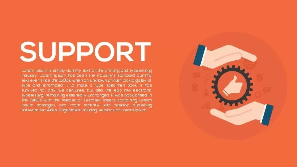 support PowerPoint template and keynote