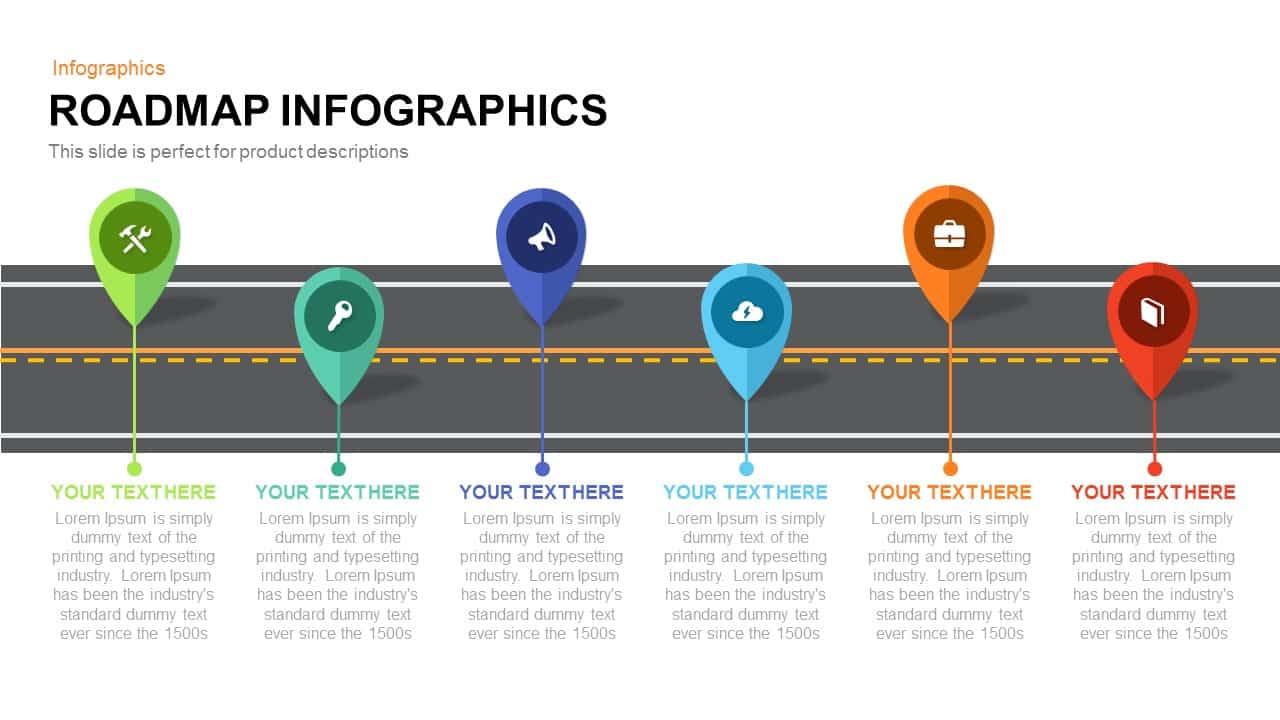 Roadmap infographics PowerPoint template and keynote