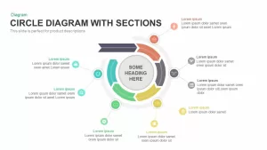 Circle Diagram Template With Sections PowerPoint and Keynote