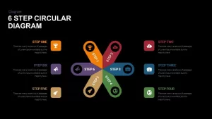 6 Step Circular Diagram Powerpoint and Keynote template