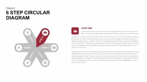 6 Step Circular Diagram Powerpoint and Keynote template