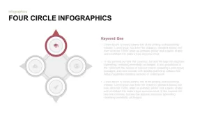 Four Circle Infographics Powerpoint and Keynote template