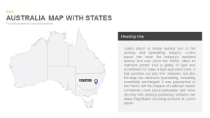 Australia Map With States Powerpoint and Keynote template