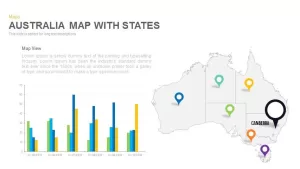 Australia Map With States Powerpoint and Keynote template