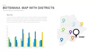 Botswana Map With districts Powerpoint and Keynote template