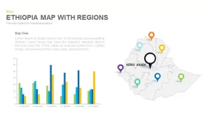 Ethiopia Map With regions Powerpoint and Keynote template