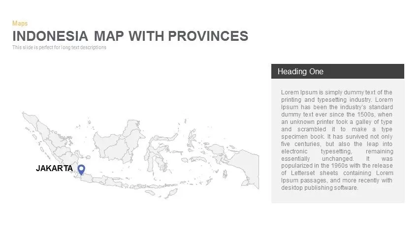 Indonesia Map With Provinces Powerpoint and Keynote template