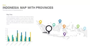 Indonesia Map With Provinces Powerpoint and Keynote template