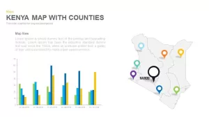 Kenya Map With counties Powerpoint and Keynote template