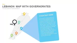 Lebanon Map With governorates Powerpoint and Keynote template