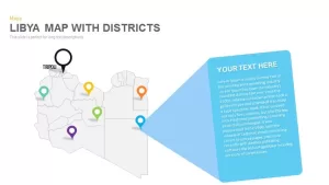 Libya Map With districts Powerpoint and Keynote template