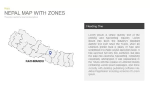 Nepal Map With zones Powerpoint and Keynote template