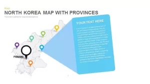 North Korea Map Powerpoint and Keynote template