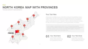 North Korea Map Powerpoint and Keynote template