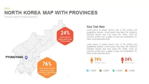 North Korea Map Powerpoint and Keynote template