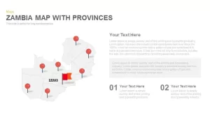 Zambia Map With provinces Powerpoint and Keynote template