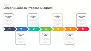 Linear Business Process Diagrams Template for PowerPoint and Keynote