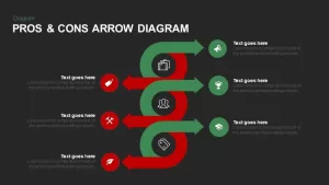 Pros & Cons Arrow Diagram