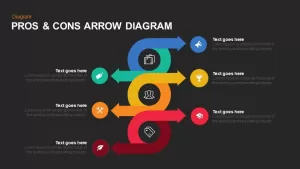 Pros & Cons Arrow Diagram Keynote